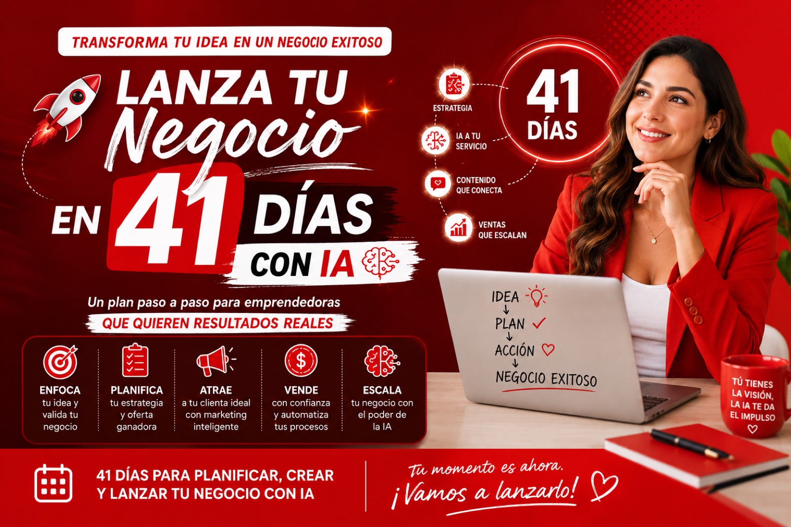 Lanza tu Negocio con IA en 41 Días